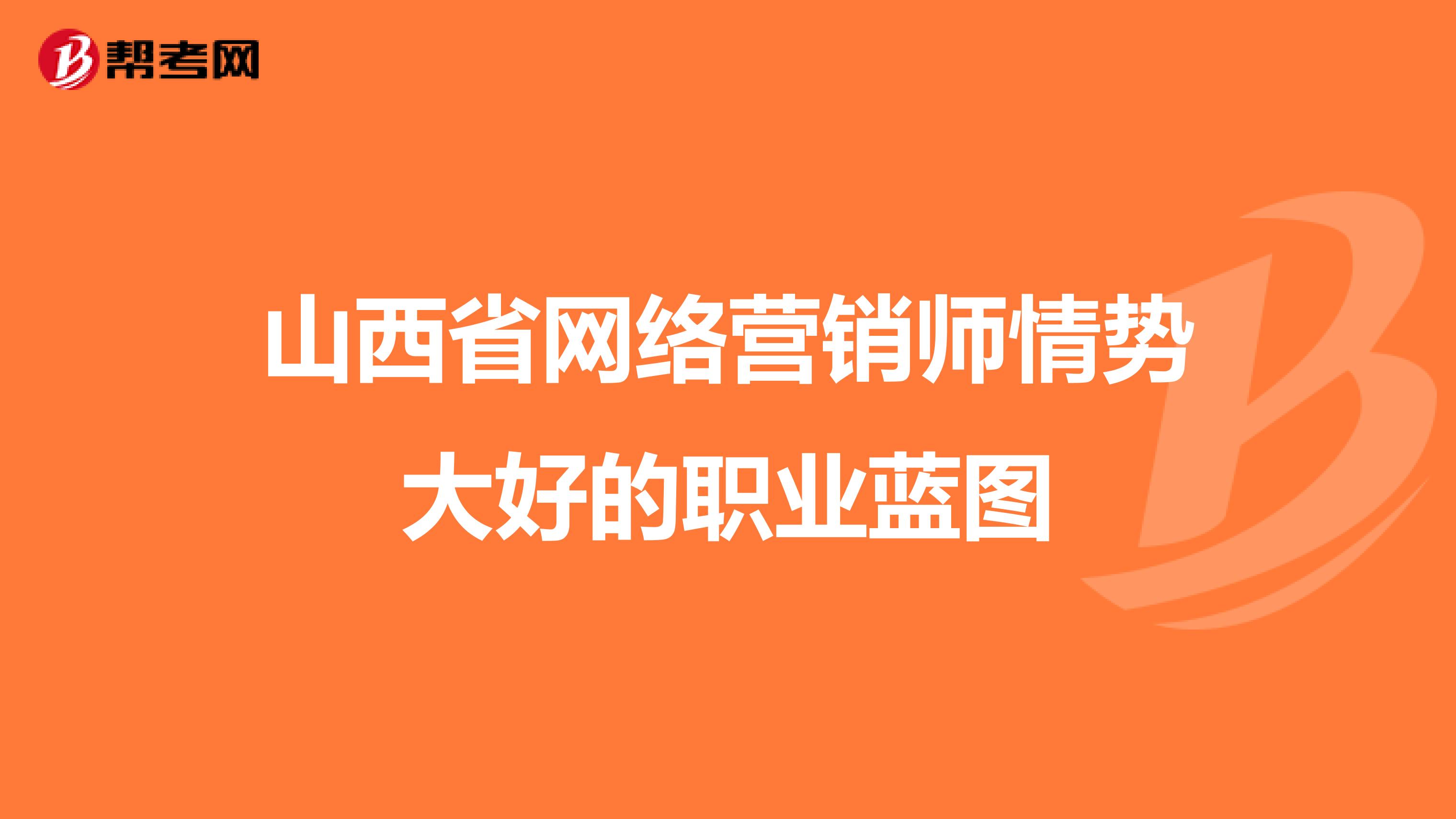 山西省网络营销师情势大好的职业蓝图