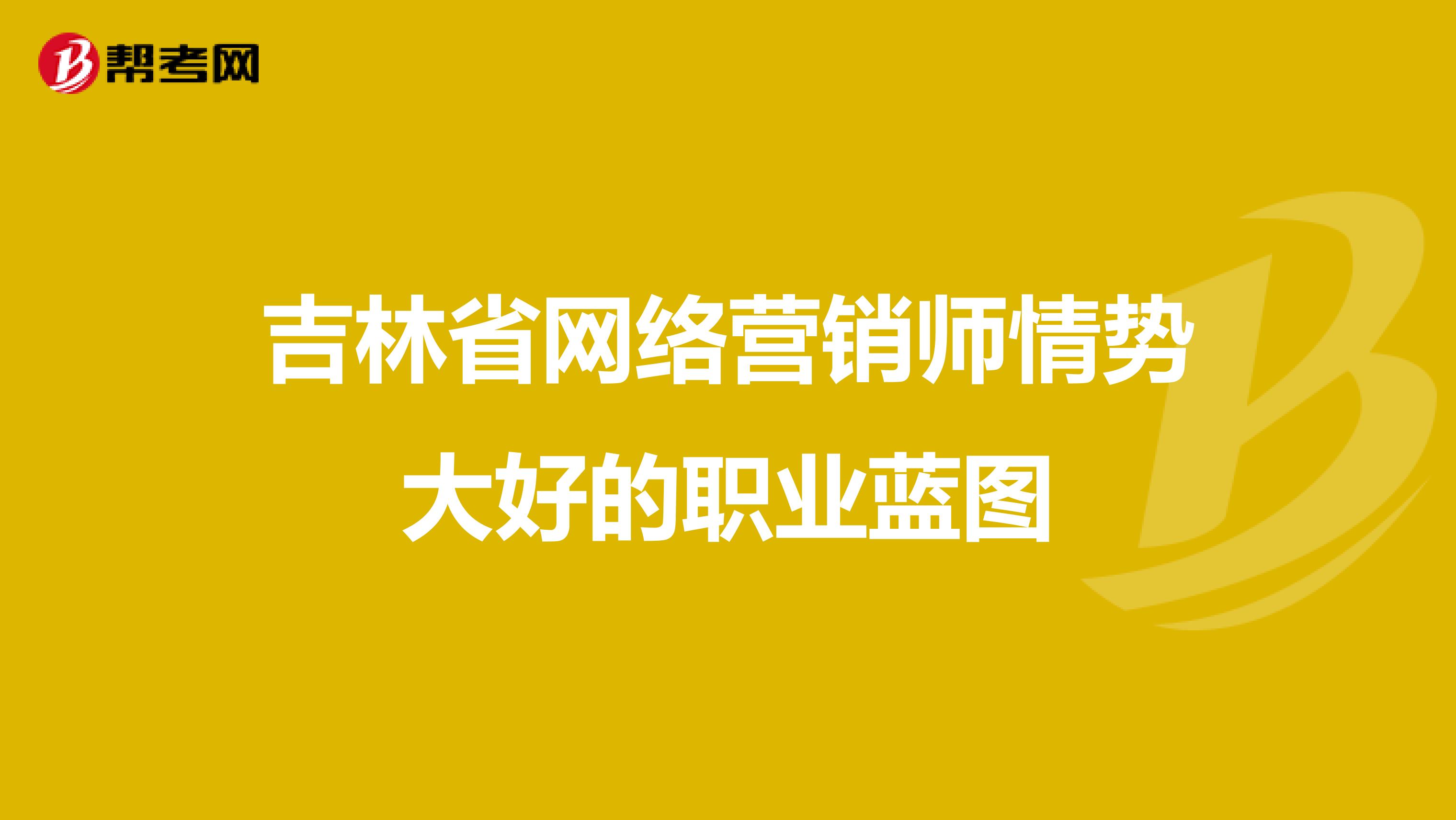 吉林省网络营销师情势大好的职业蓝图