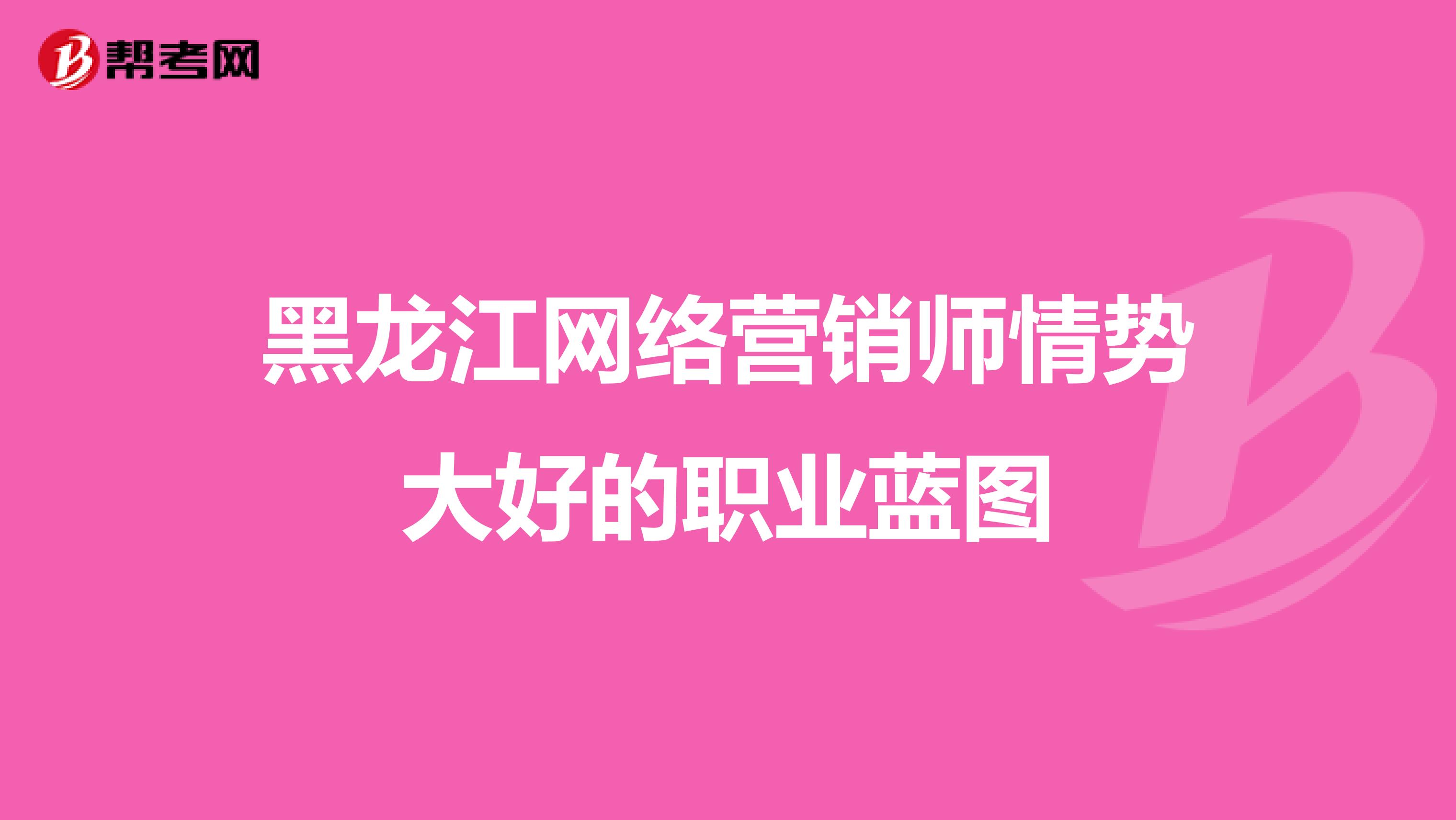 黑龙江网络营销师情势大好的职业蓝图