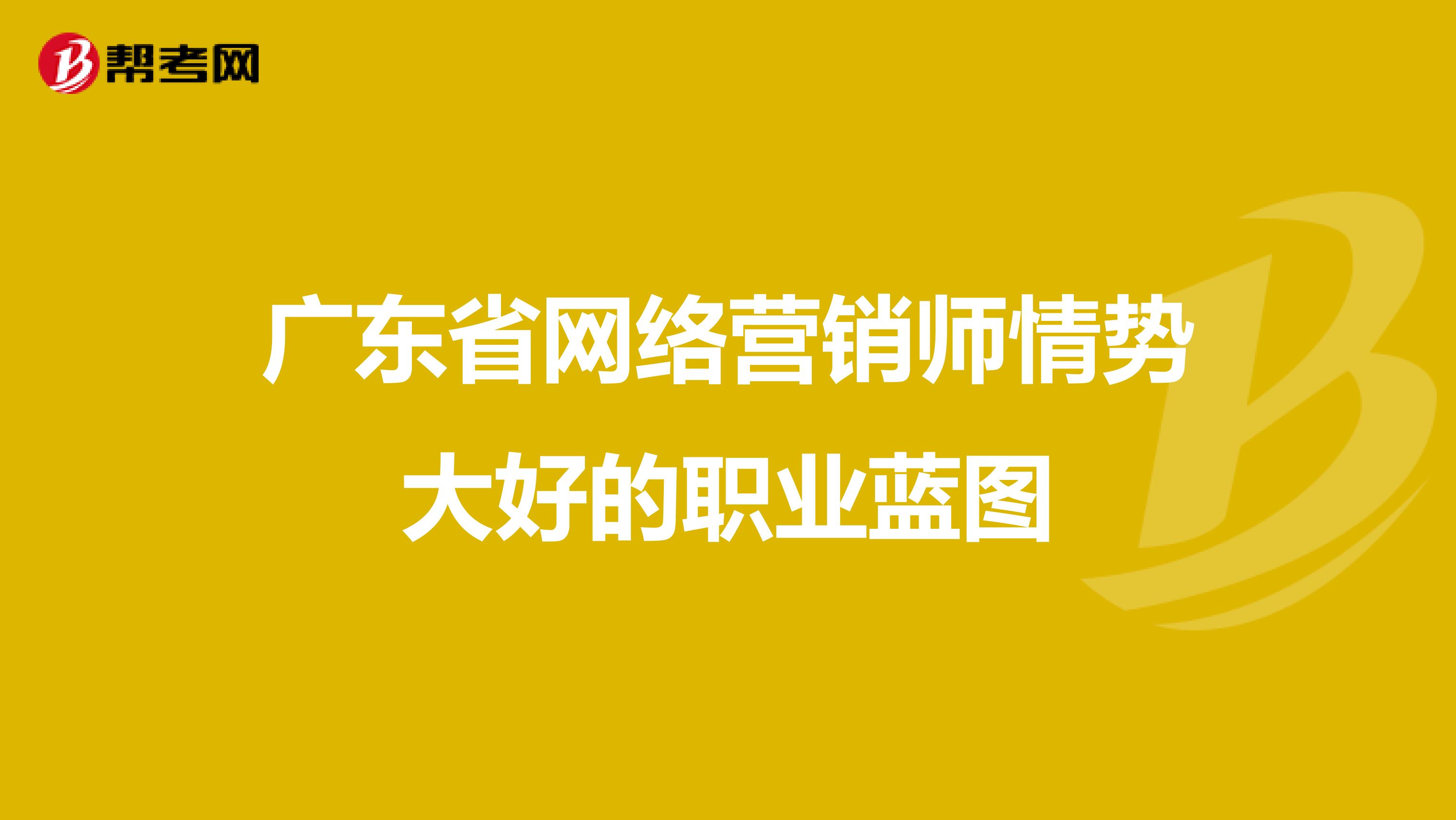 广东省网络营销师情势大好的职业蓝图