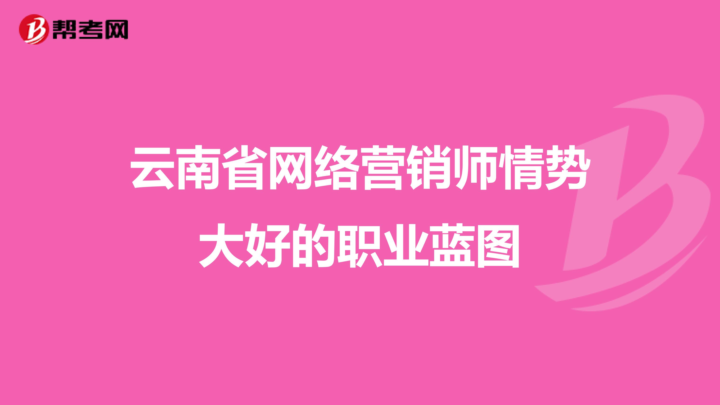 云南省网络营销师情势大好的职业蓝图