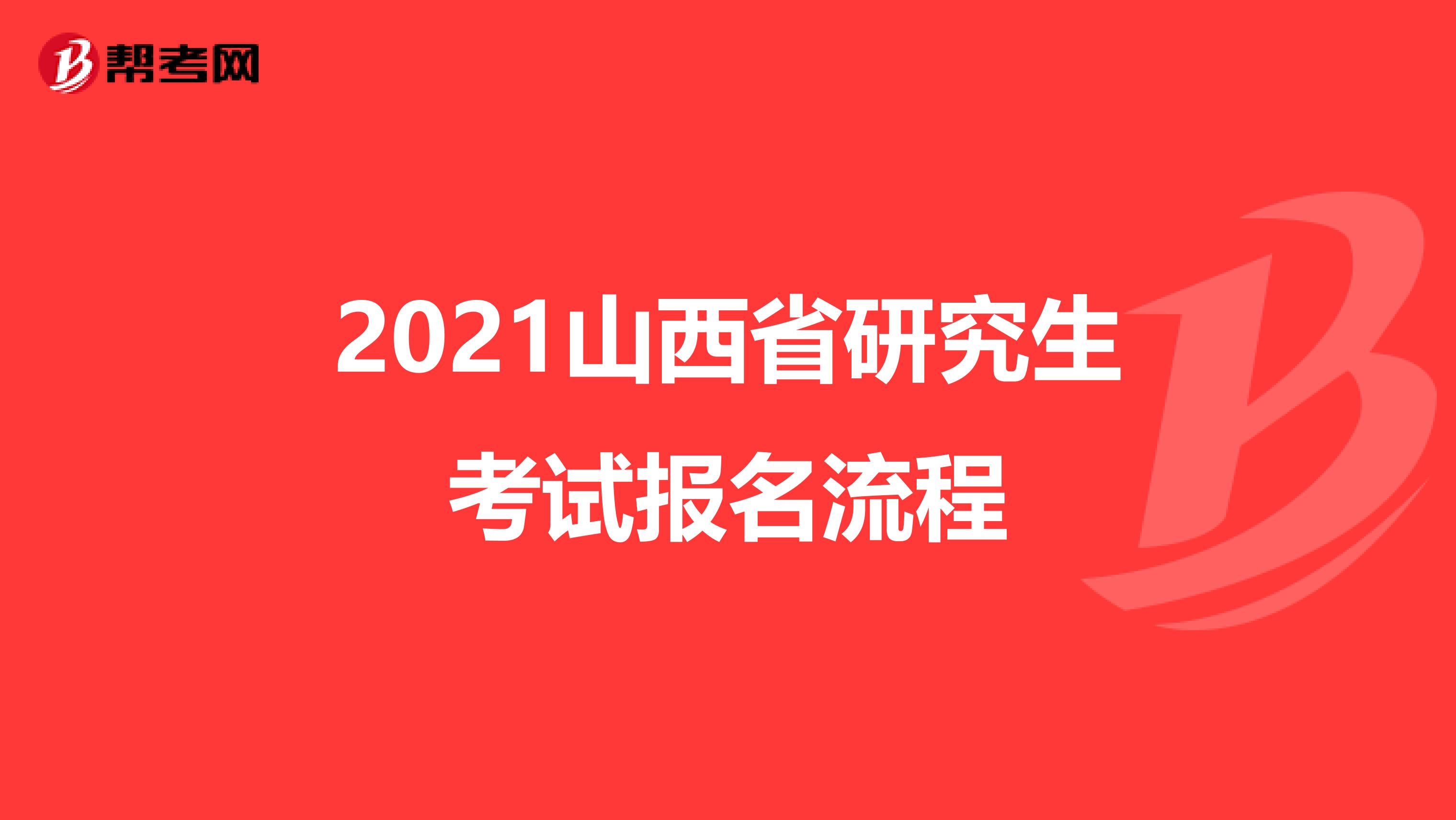 2021山西省研究生考试报名流程