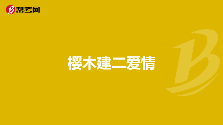 樱木建二爱情