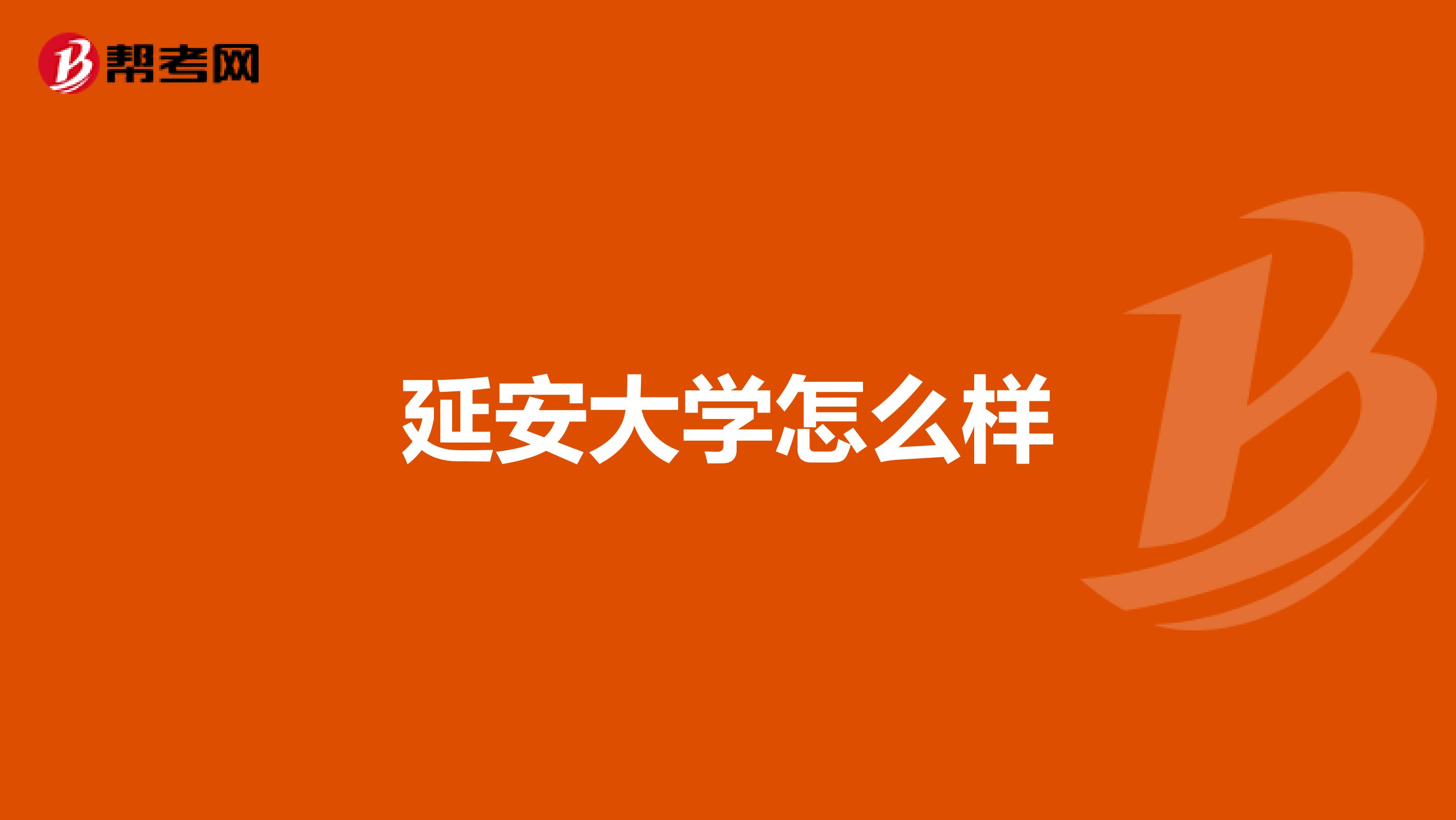 延安大学怎么样