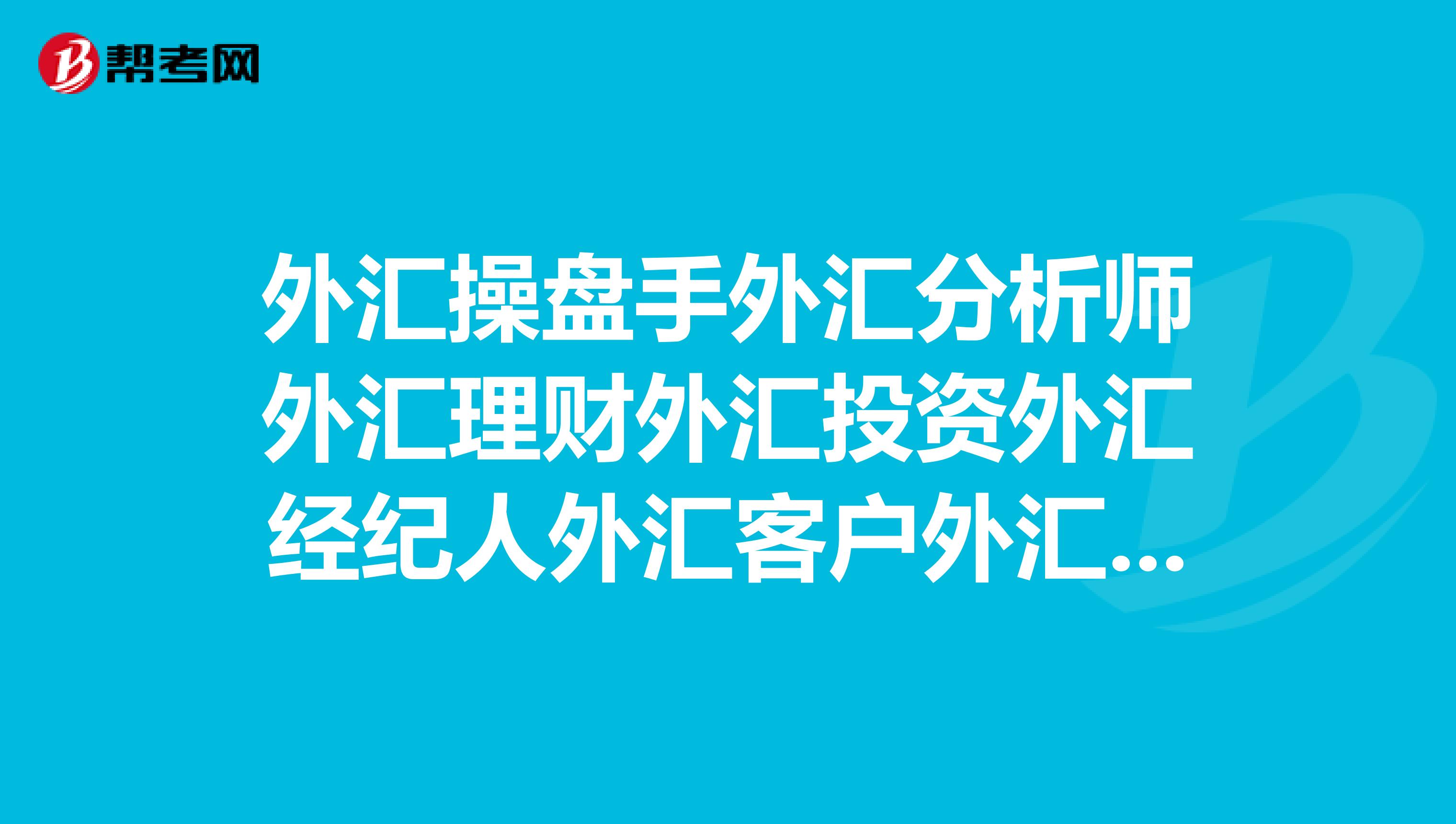外汇操盘手外汇分析师外汇理财外汇投资外汇经纪人外汇客户外汇代理外汇公司