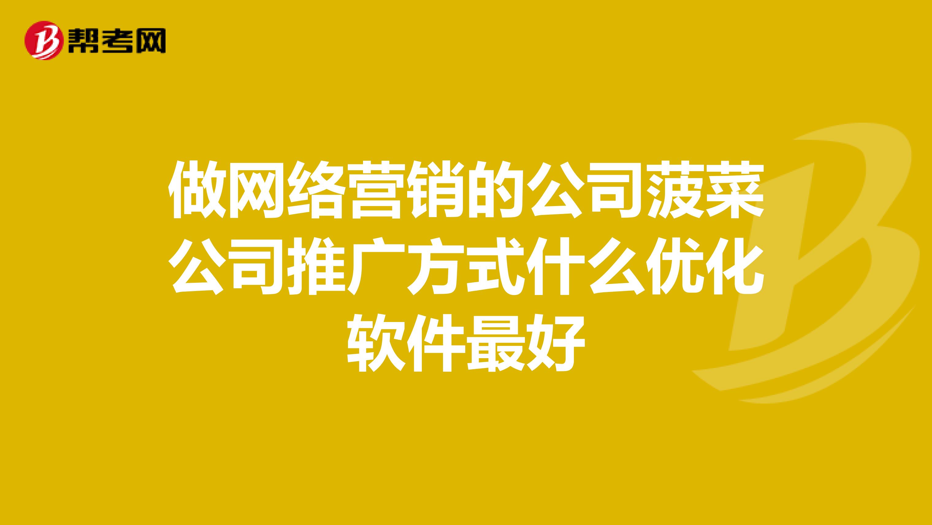 做网络营销的公司菠菜公司推广方式什么优化软件最好