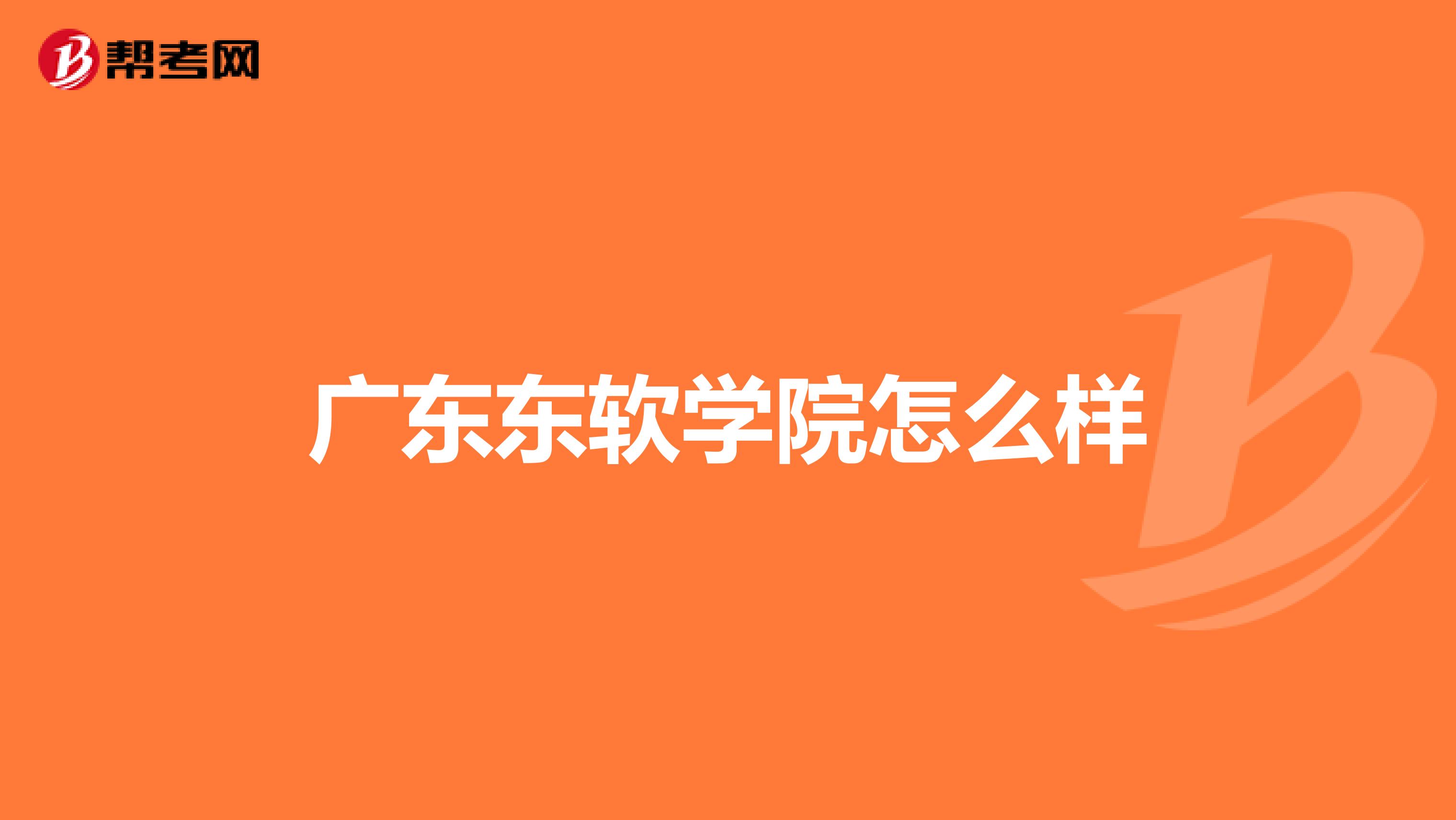 广东东软学院怎么样